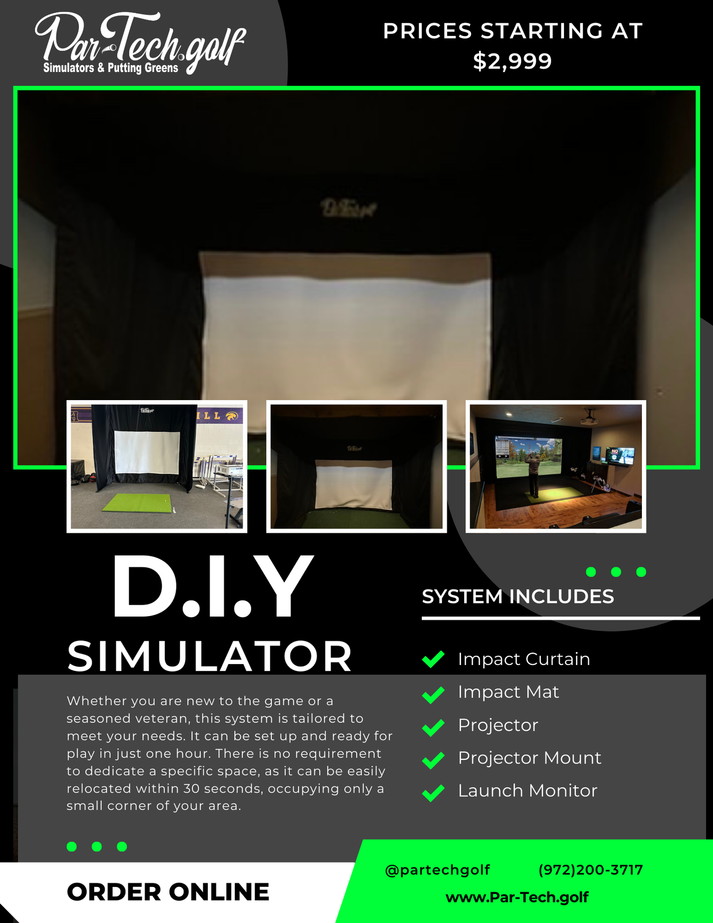 2.) D.I.Y Golf Simulator